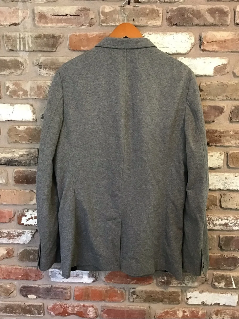 Banana Republic Men's Brushed Knit Tailored Slim Fit Gray Sports Coat Blazer 42L